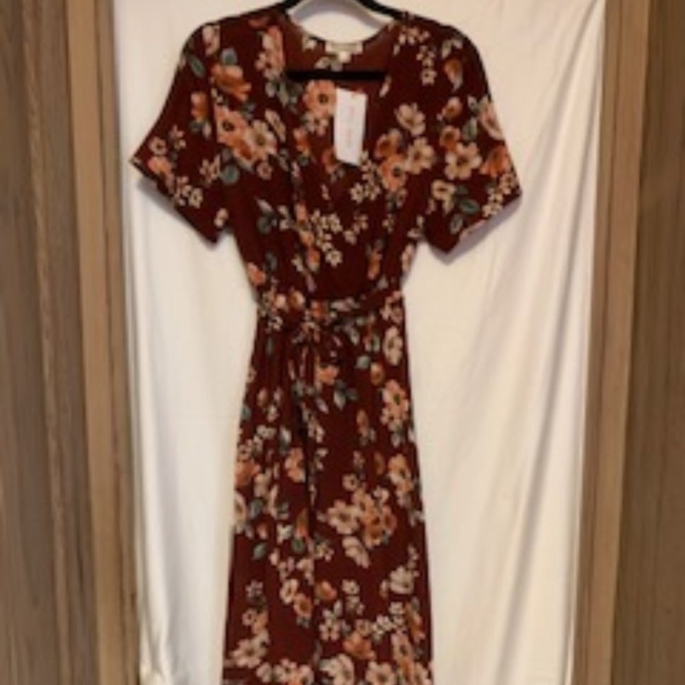 Red Floral Ava Dress